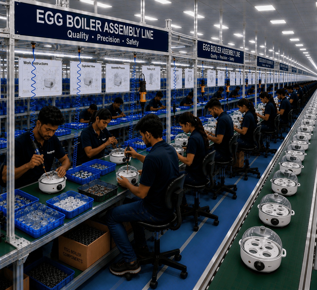 Egg Boiler Assembling Service